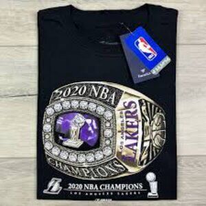 NWT Fanatics Lakers 2020 NBA Champions T Shirt Men Size S
